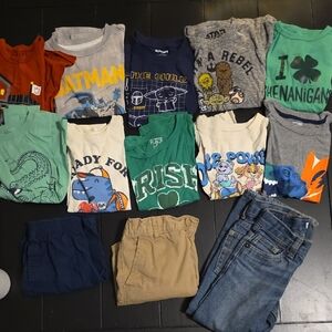 Boys 5t Graphic T-Shirts Jeans And Shorts Lot